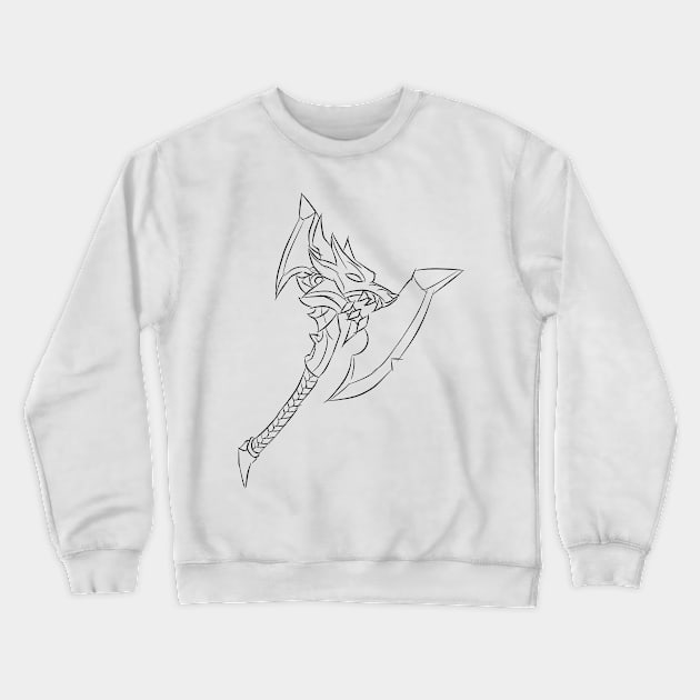 God King Ax Crewneck Sweatshirt by DeLyss-Iouz